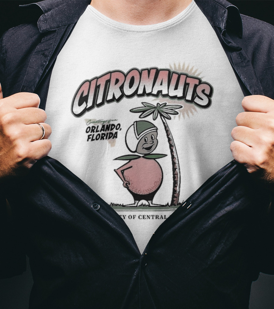 UCF FTU Citronauts University Of Central Florida Orlando Florida Vintage Heavyweight T-Shirt