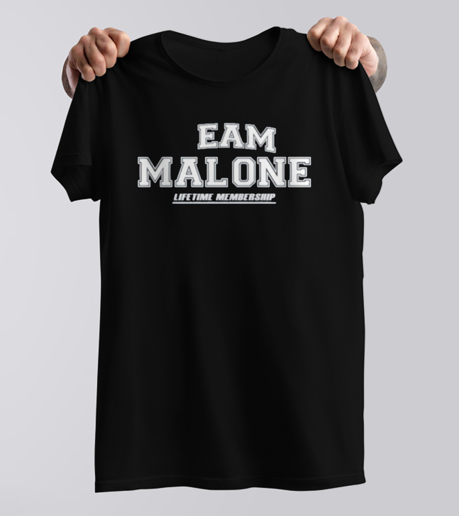 Team Malone Lifetime Membership Proud Family Surname Last Name T-Shirt