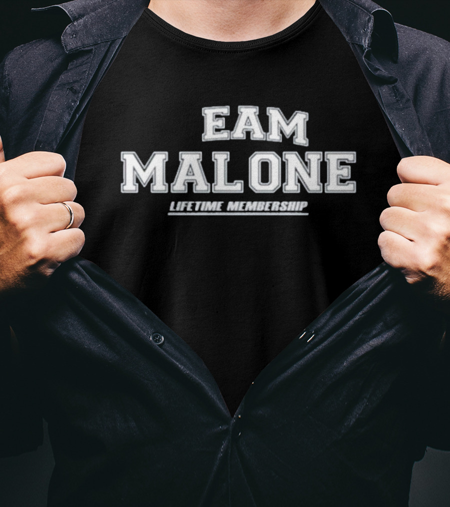 Team Malone Lifetime Membership Proud Family Surname Last Name T-Shirt