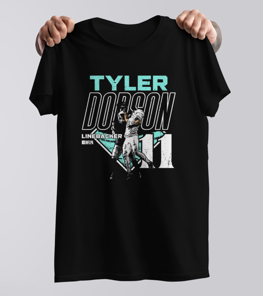 Tyler Dodson NFLPA Miami Dolphins Linebacker One-Handed Catch 11 T-Shirt