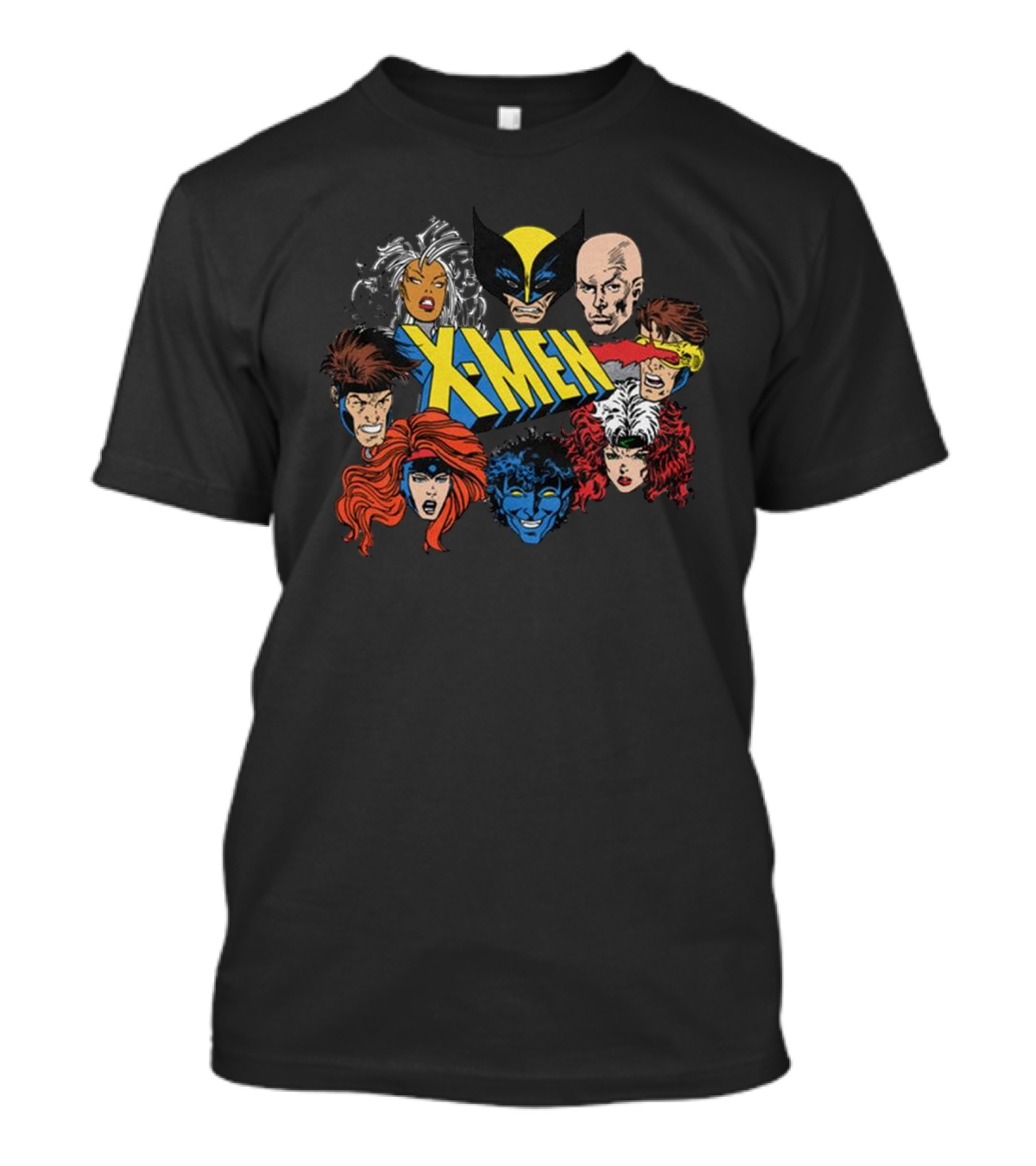 X-Men Marvel Comics Wolverine Storm Charles Xavier Cyclops Nightcrawler Rogue Jean Grey Gambit T-Shirt