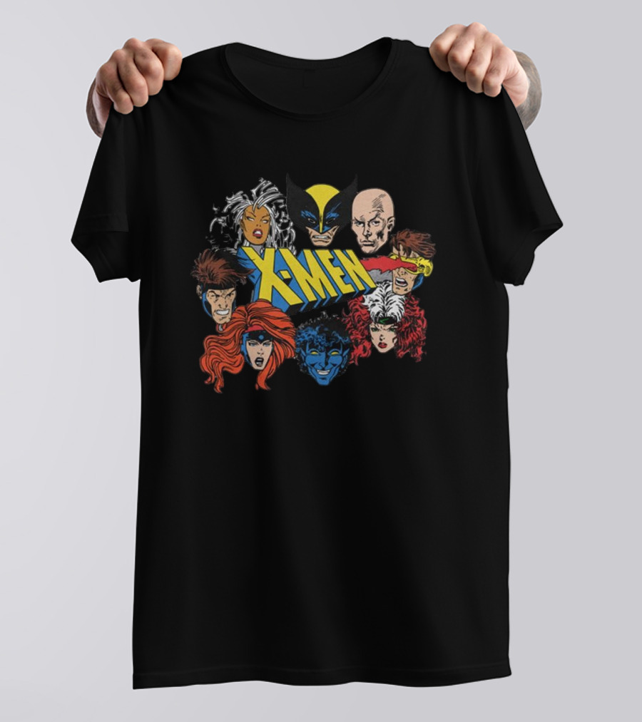 X-Men Marvel Comics Wolverine Storm Charles Xavier Cyclops Nightcrawler Rogue Jean Grey Gambit T-Shirt