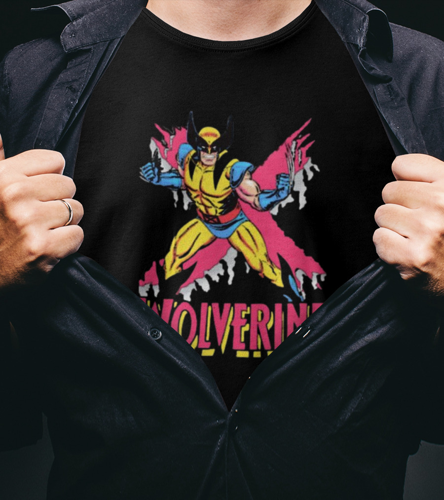 Wolverine X-Men Marvel Comics Retro Logan Character T-Shirt