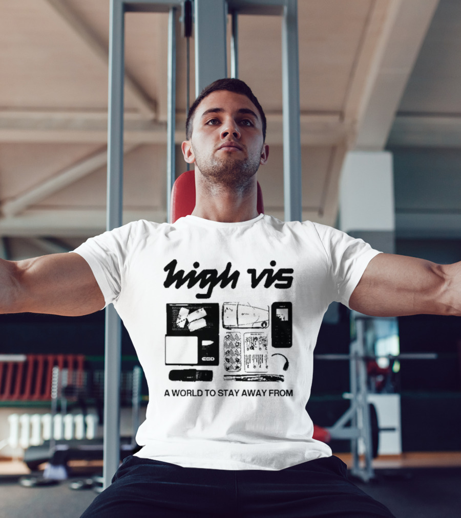 High Vis A World To Stay Away From Phone Scale Camera Vis T-Shirt