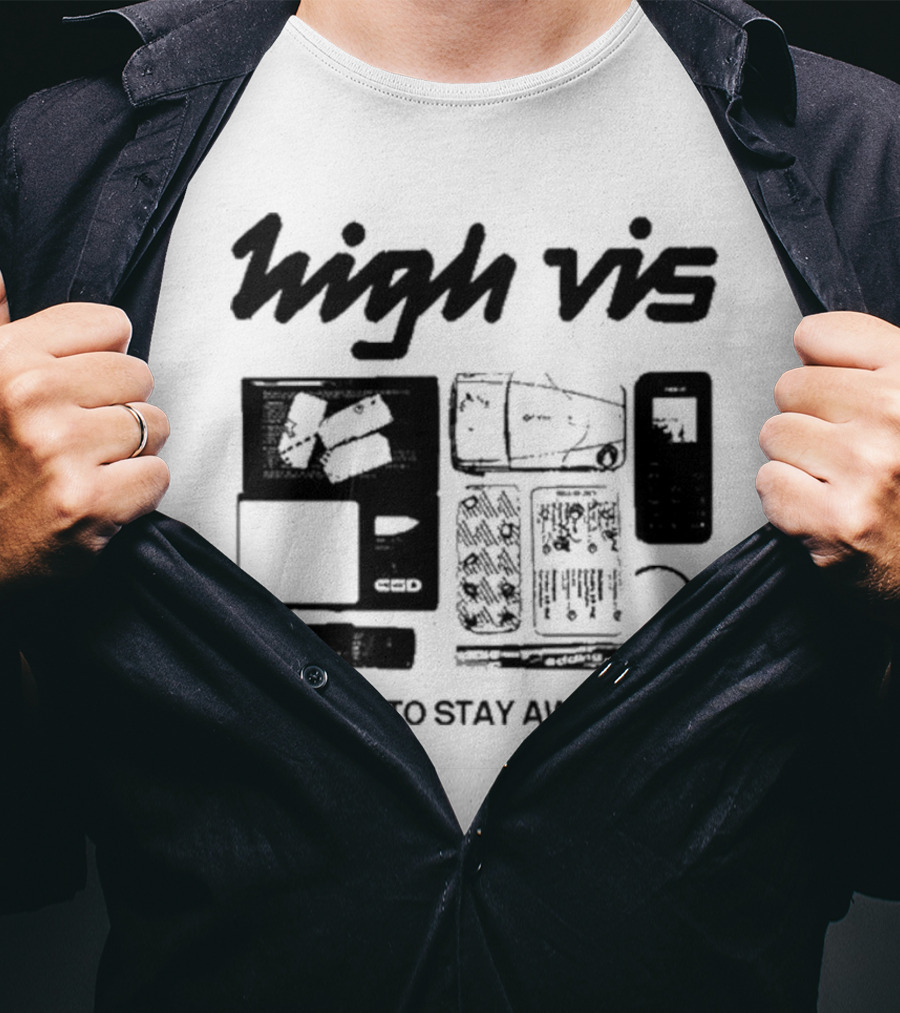 High Vis A World To Stay Away From Phone Scale Camera Vis T-Shirt