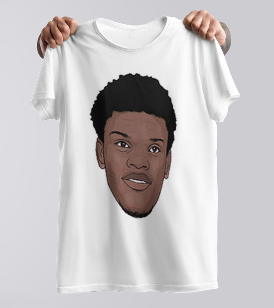 Lamar Jackson Big Head MVP Baltimore Ravens NFL T-Shirt