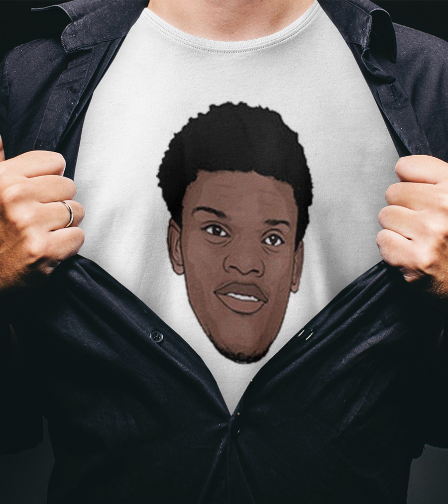 Lamar Jackson Big Head MVP Baltimore Ravens NFL T-Shirt