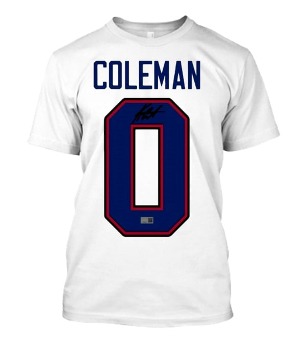 Coleman Signed Number 0 T-Shirt