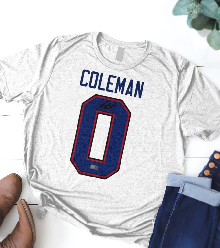 Coleman Signed Number 0 T-Shirt
