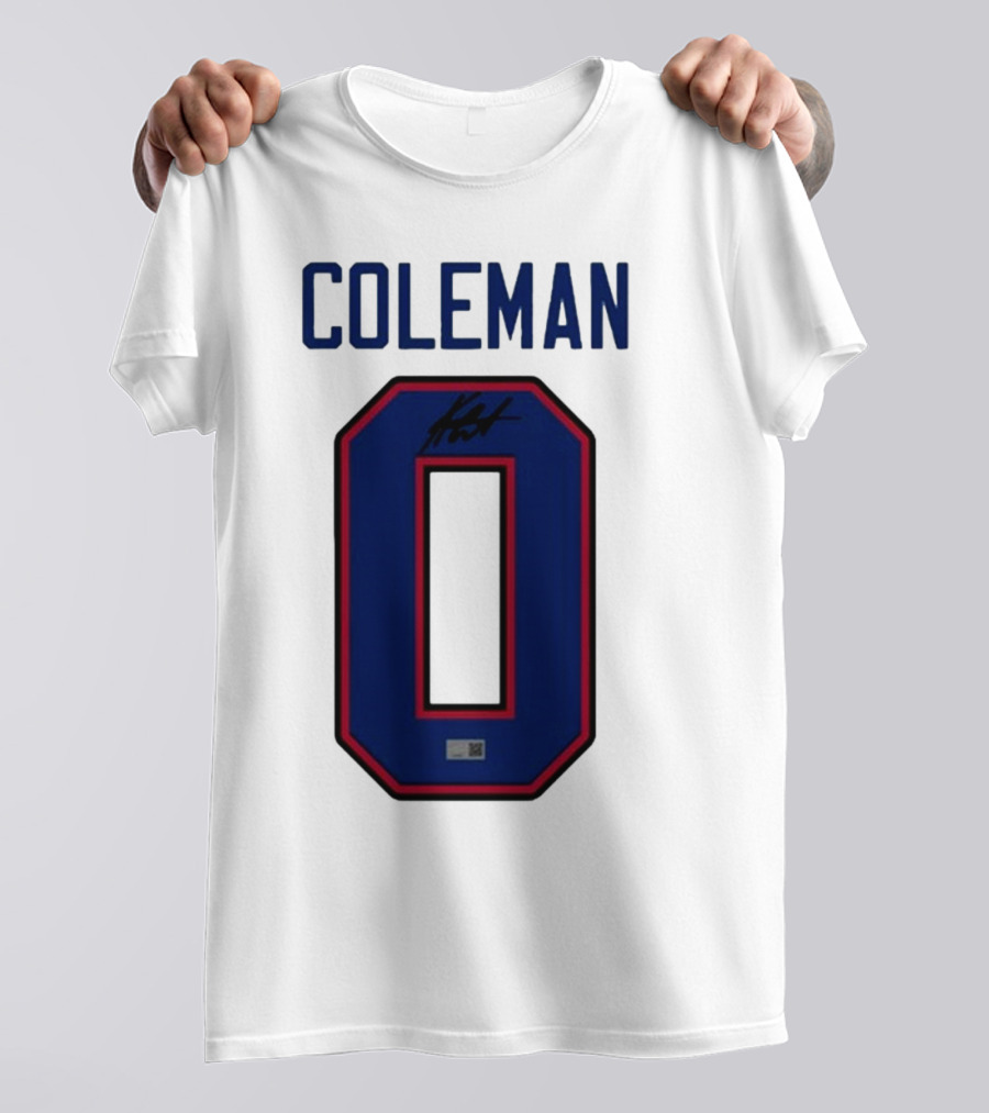 Coleman Signed Number 0 T-Shirt