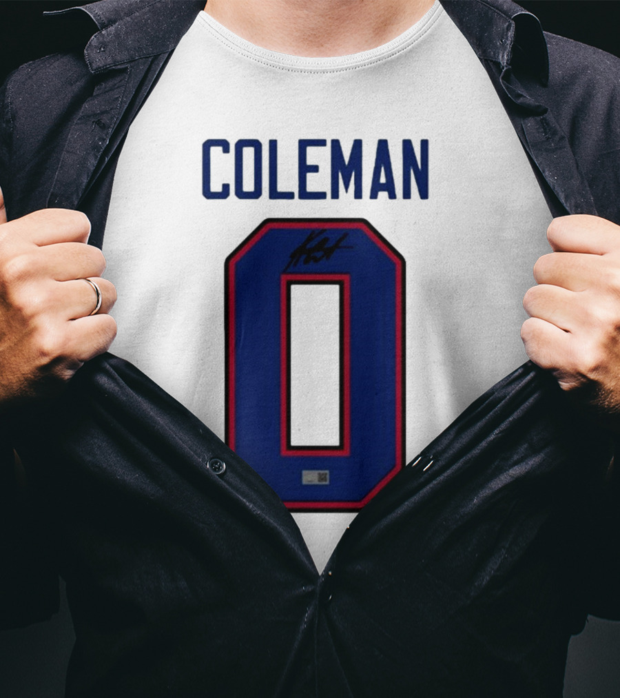 Coleman Signed Number 0 T-Shirt
