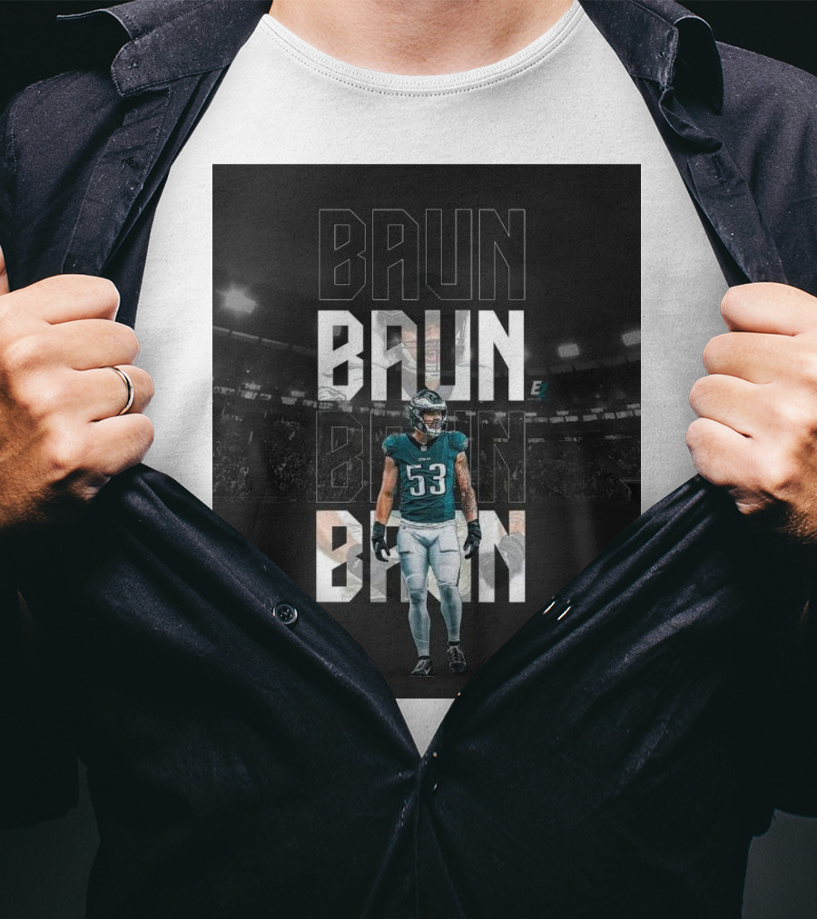 Baun Philadelphia Eagles QB Sack Go Birds Football Stadium T-Shirt