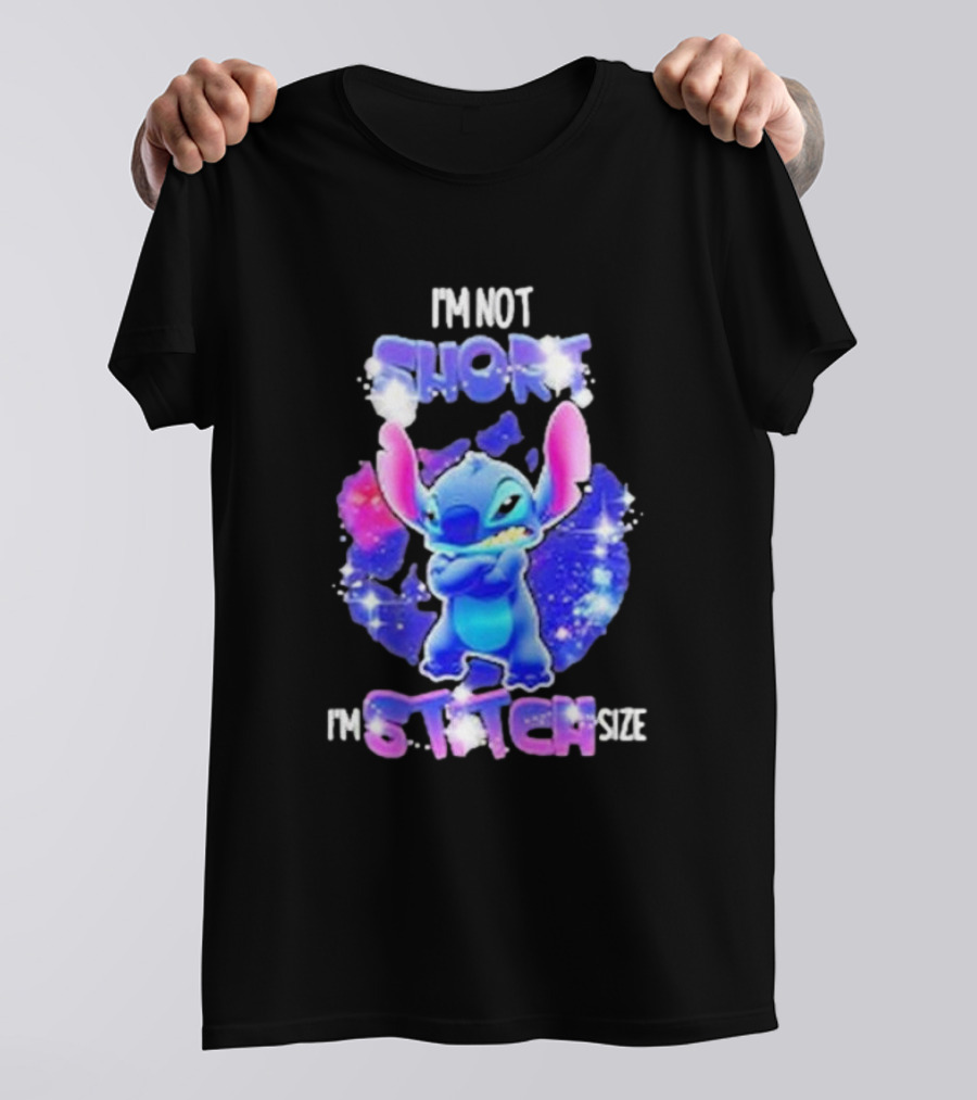 I'm Not Short I'm Stitch Size Lilo And Stitch Character Image T-Shirt