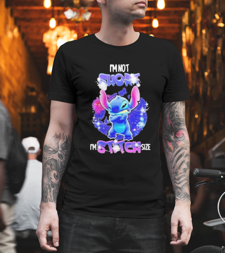 I'm Not Short I'm Stitch Size Lilo And Stitch Character Image T-Shirt