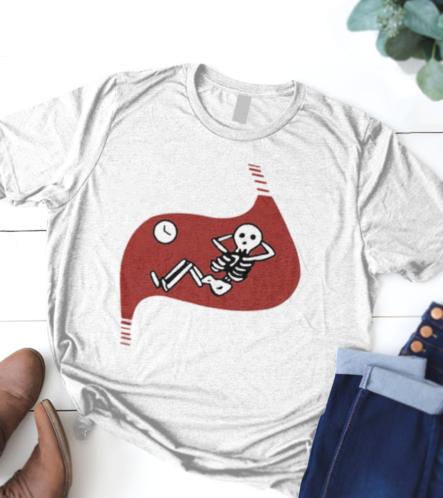 Daodaosama1125 Skeleton With Clock Death Of Dungeon Meshi Falin T-Shirt