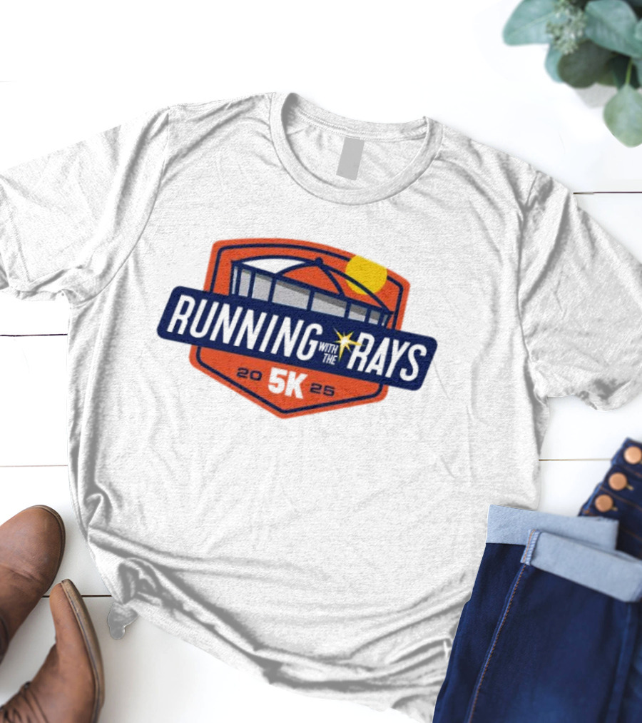 Running With The Rays 5K 2025 Tampa Bay Rays Stadium T-Shirt