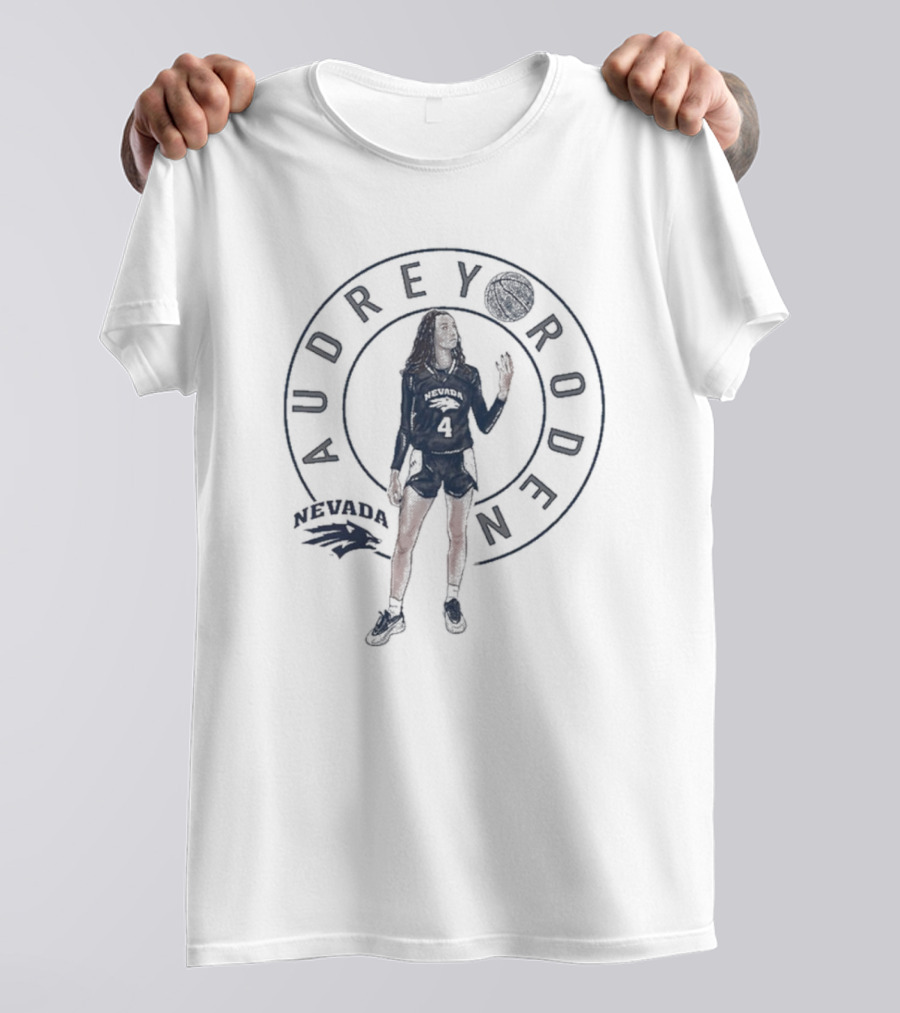 Audrey Roden Nevada Wolf Pack Basketball Player Circular T-Shirt