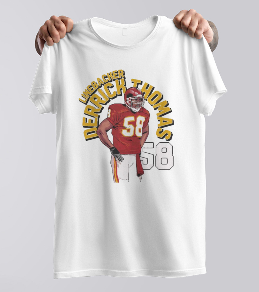 Linebacker Derrick Thomas 58 Kansas City Chiefs NFL T-Shirt