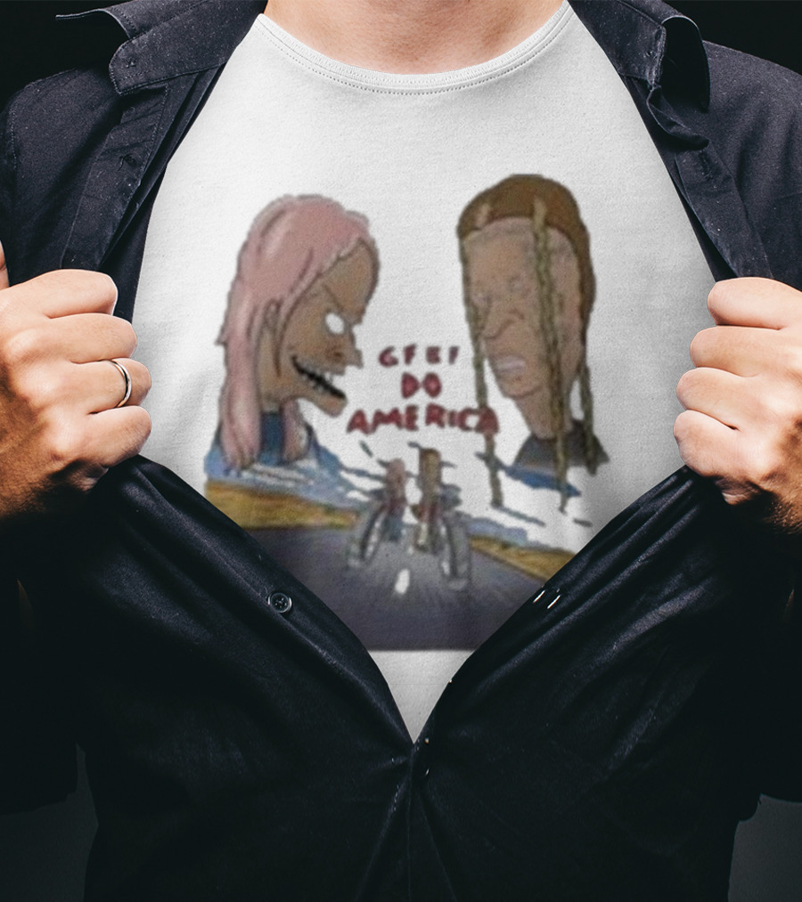 Beavis And Butt-Head X GFBF Do America Racing Adventure T-Shirt