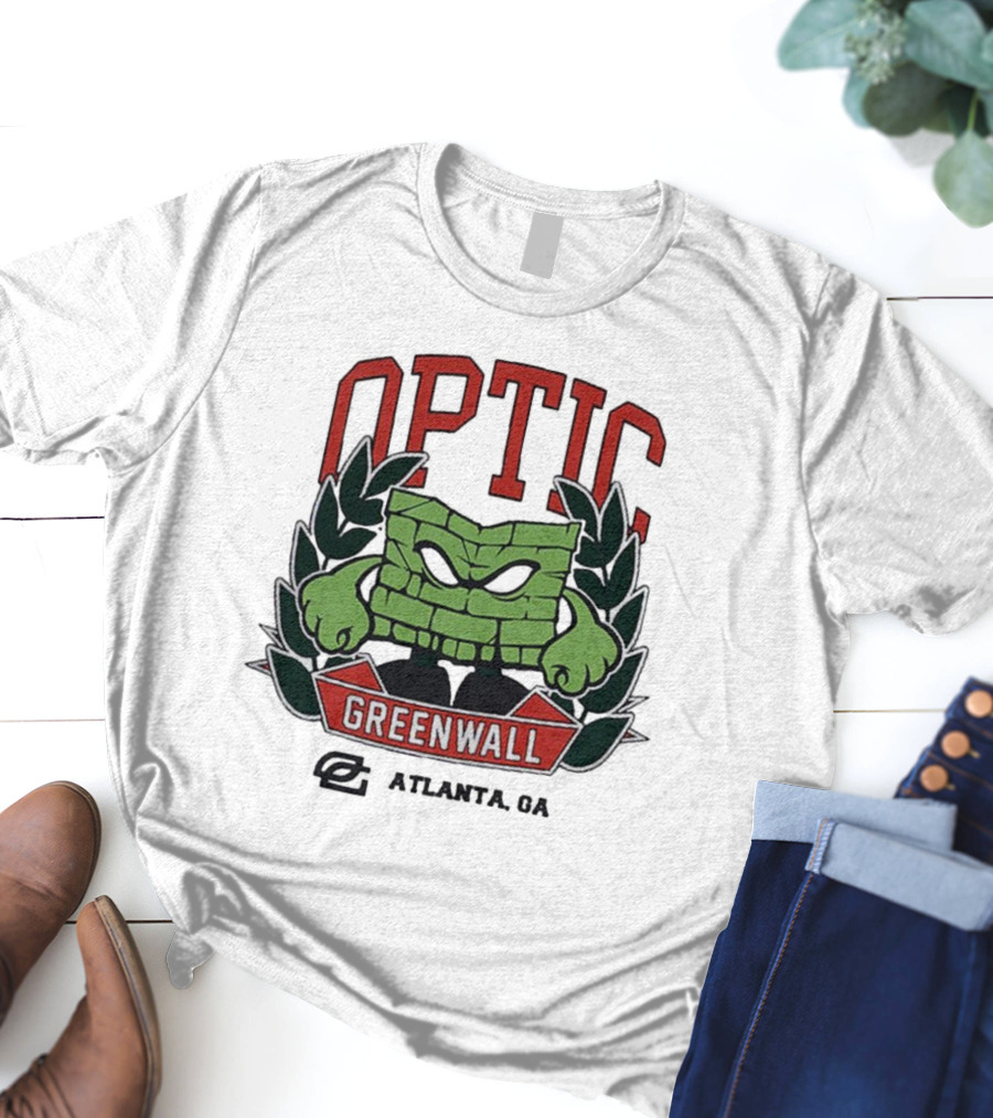 Optic Greenwall Atlanta GA City Colors T-Shirt