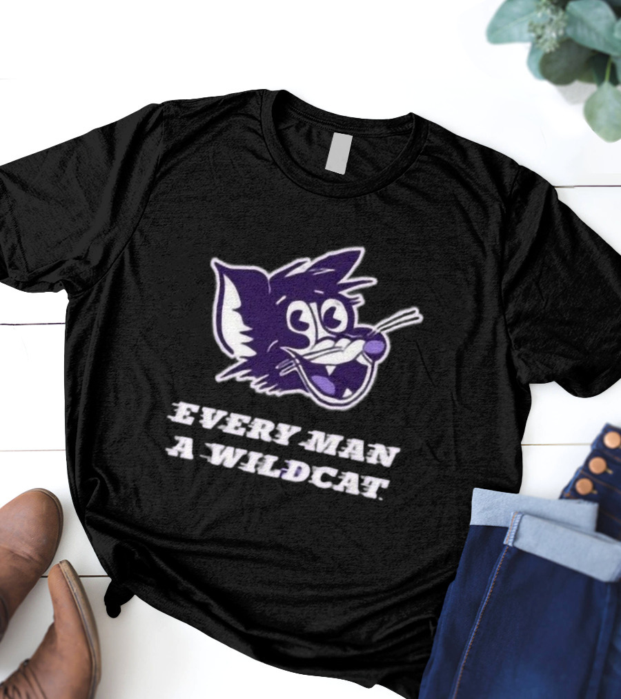 Every Man A Wildcat K-State Purple Wildcats Rally Pride T-Shirt
