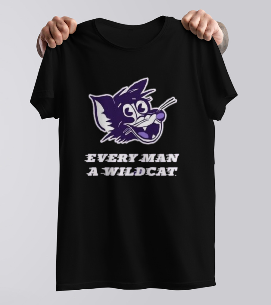 Every Man A Wildcat K-State Purple Wildcats Rally Pride T-Shirt