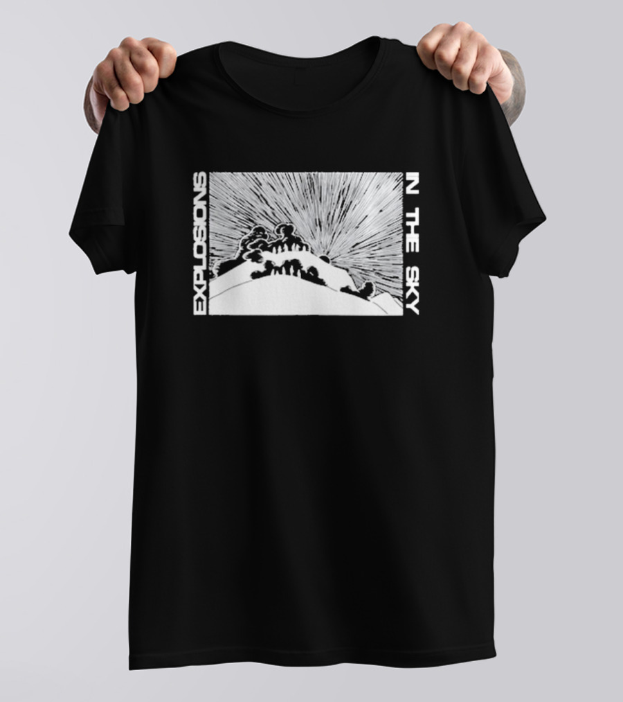 Explosions In The Sky End Mountain Eruption Scene T-Shirt