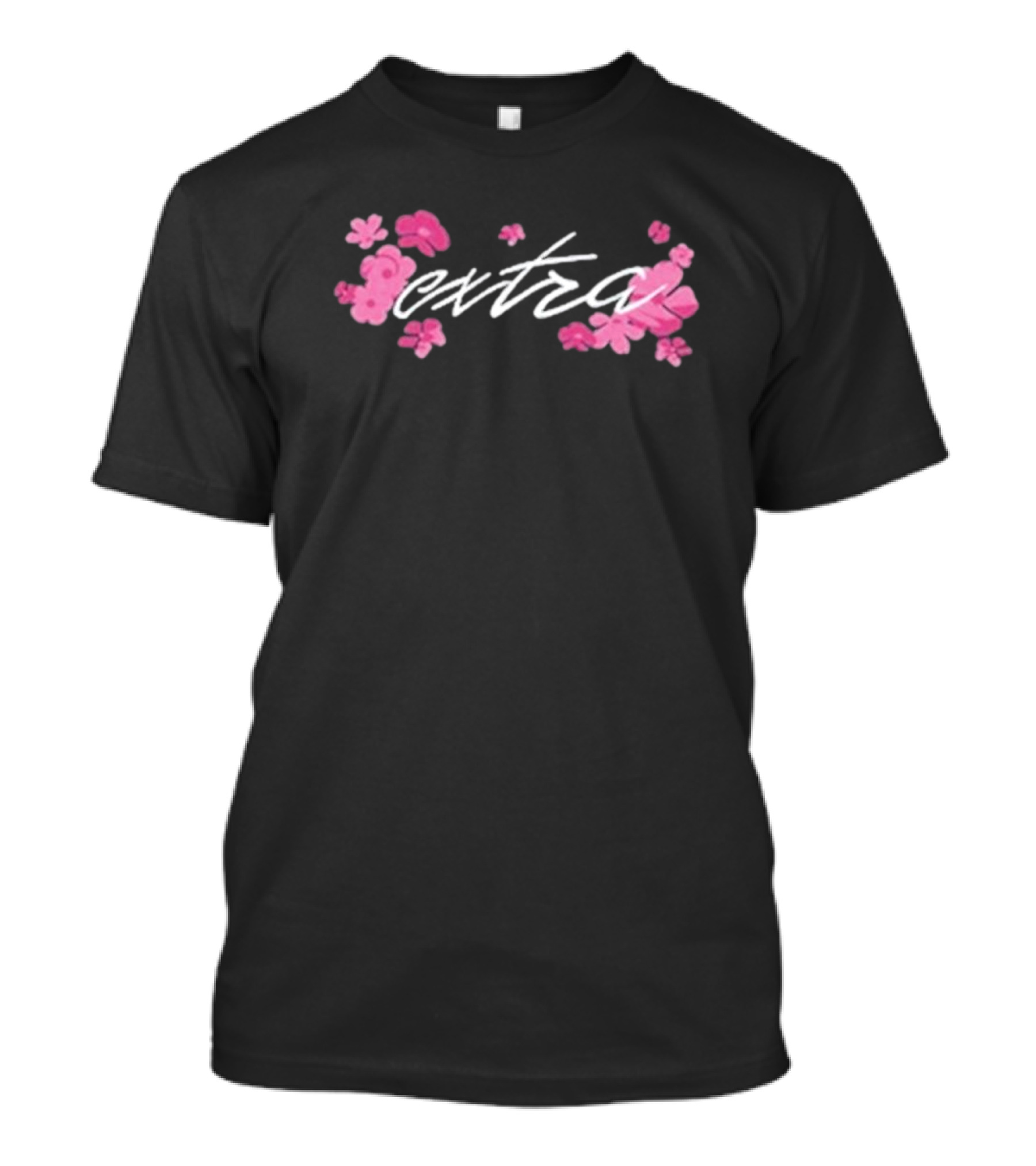 Extraemily Extra Floral Pink Flowers T-Shirt