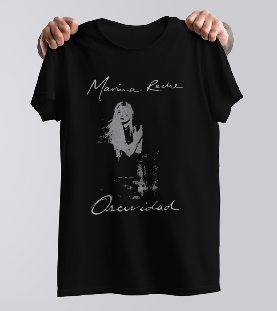 Marina Reche Oscuridad Camiseta Mujer En Silueta Blanca T-Shirt