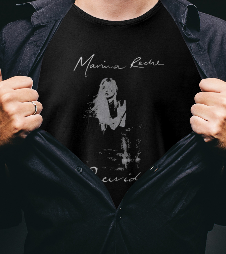 Marina Reche Oscuridad Camiseta Mujer En Silueta Blanca T-Shirt