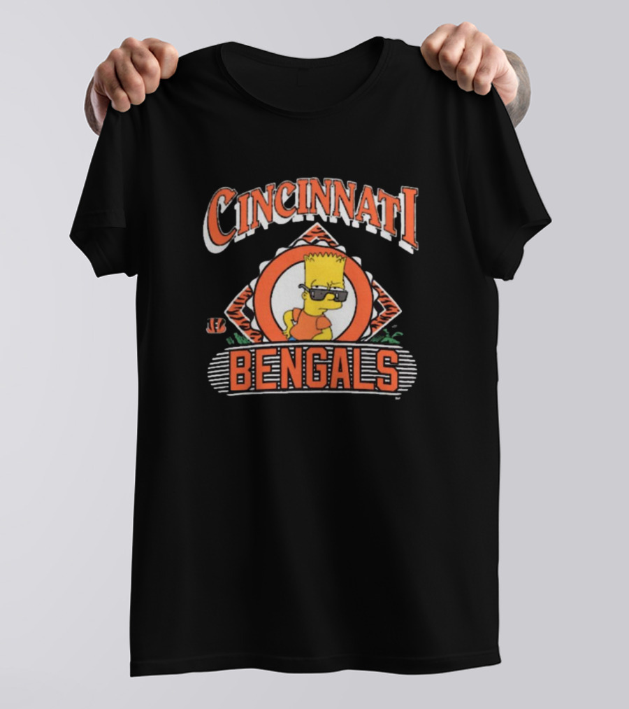 Cincinnati Bengals NFL Bart The Simpsons T-Shirt