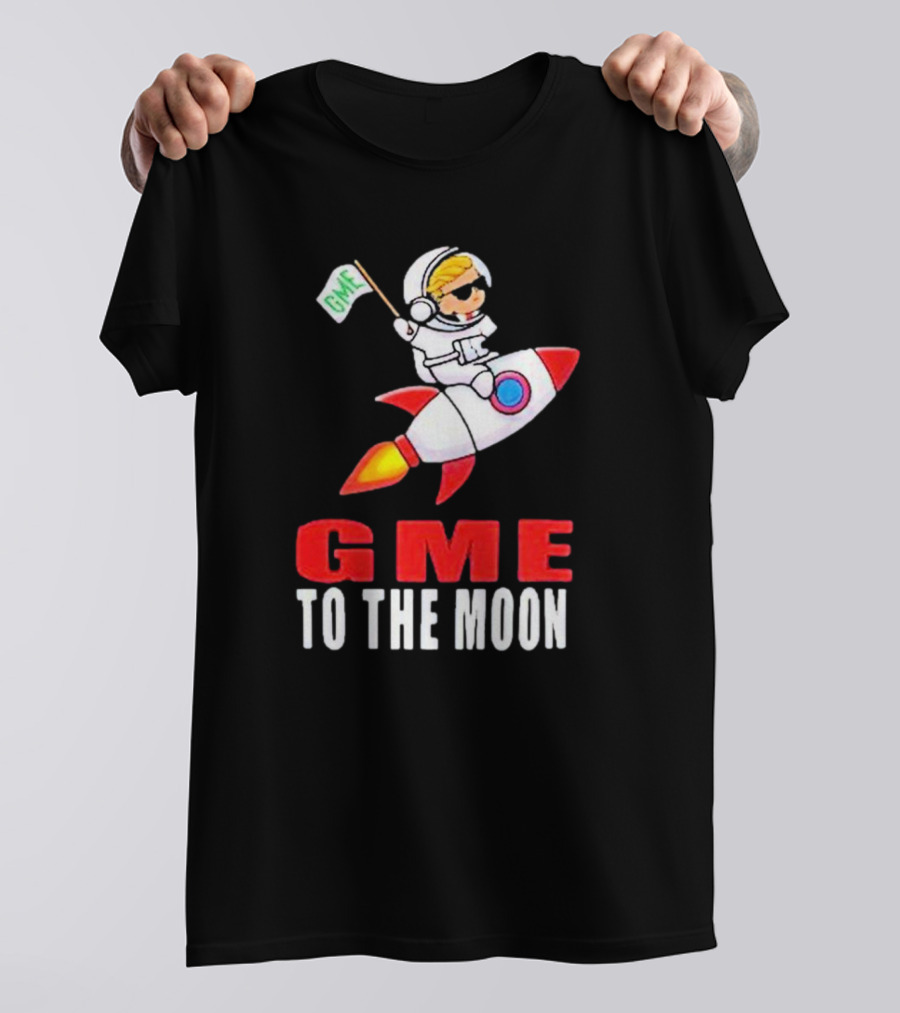 GME WallStreetBets To The Moon Astronaut Rocket T-Shirt