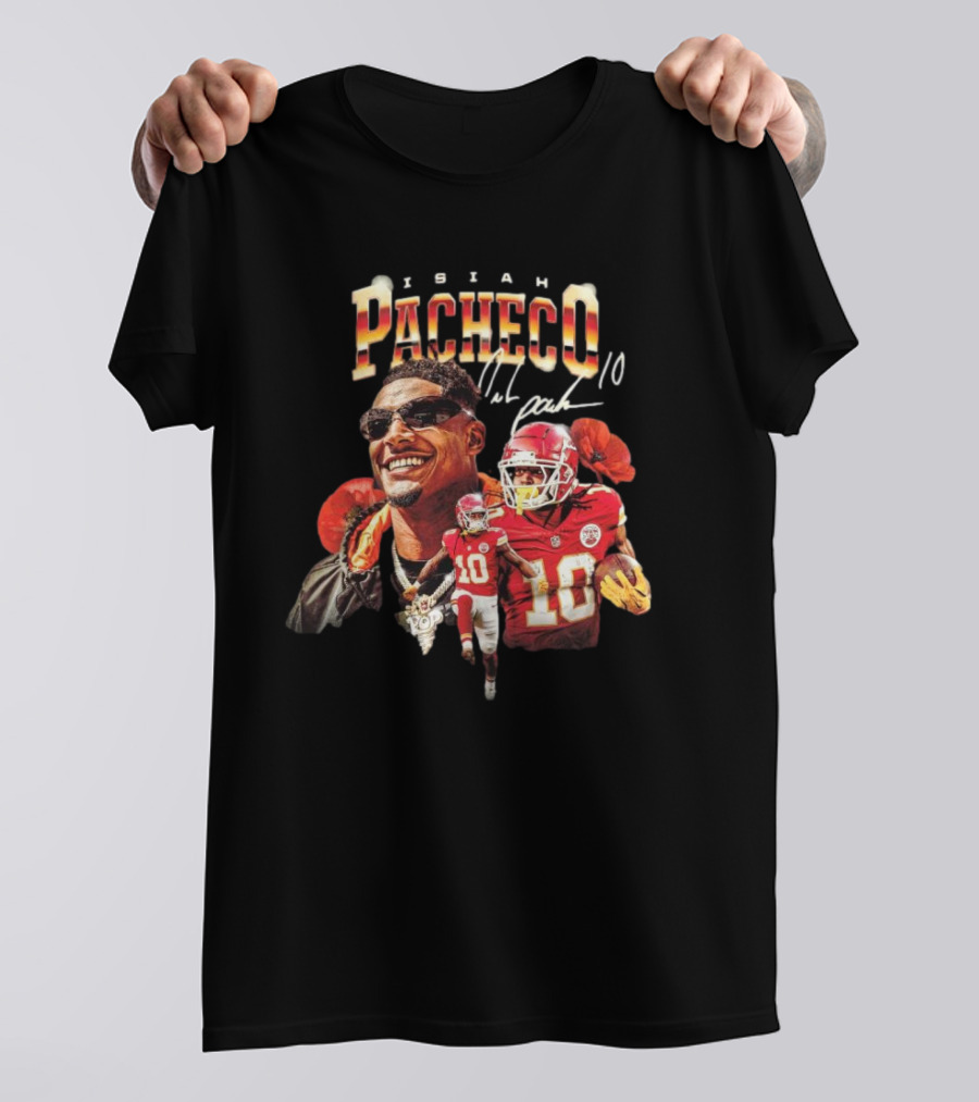 Isiah Pacheco Kansas City Chiefs NFL Signature 10 T-Shirt