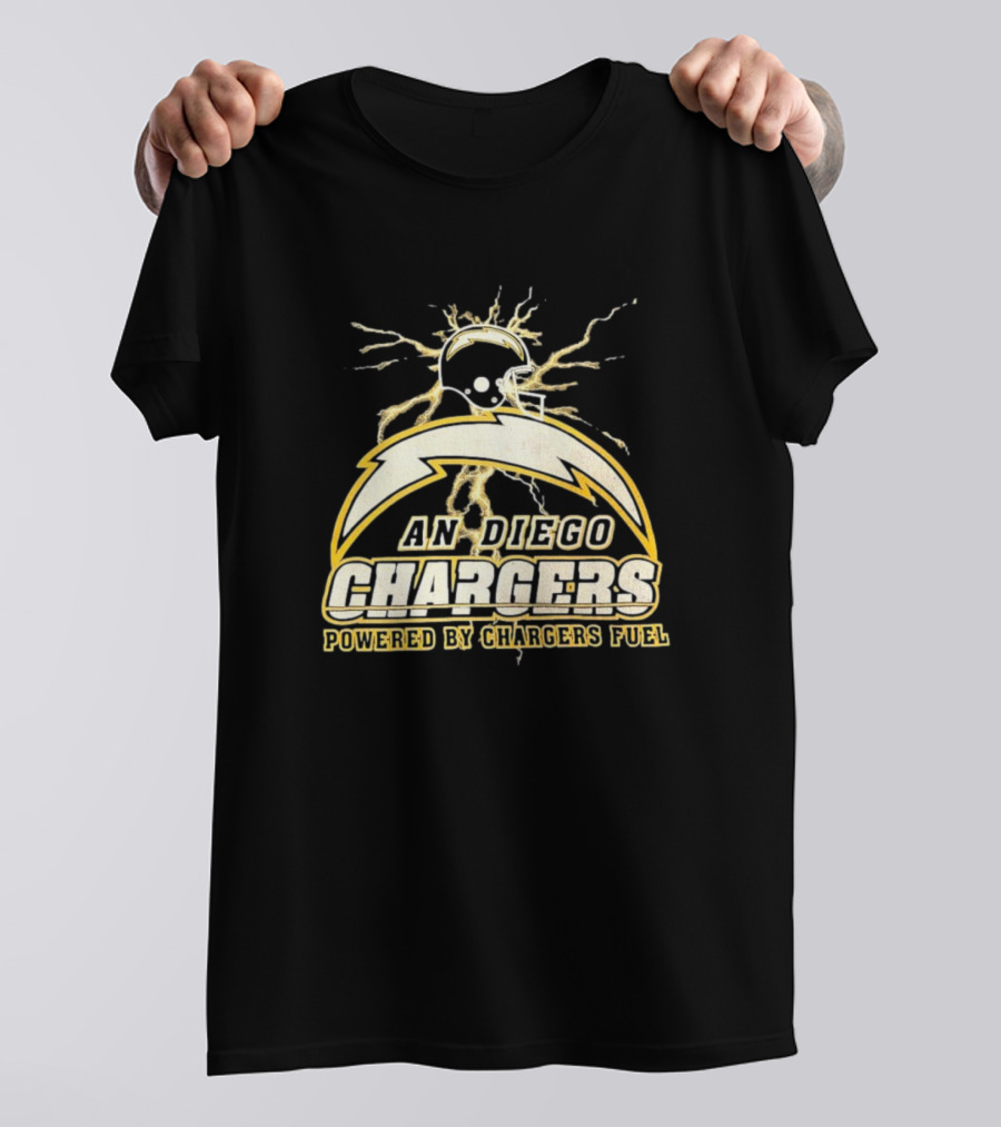 San Diego Chargers Powered By Chargers Fuel Vintage T-Shirt