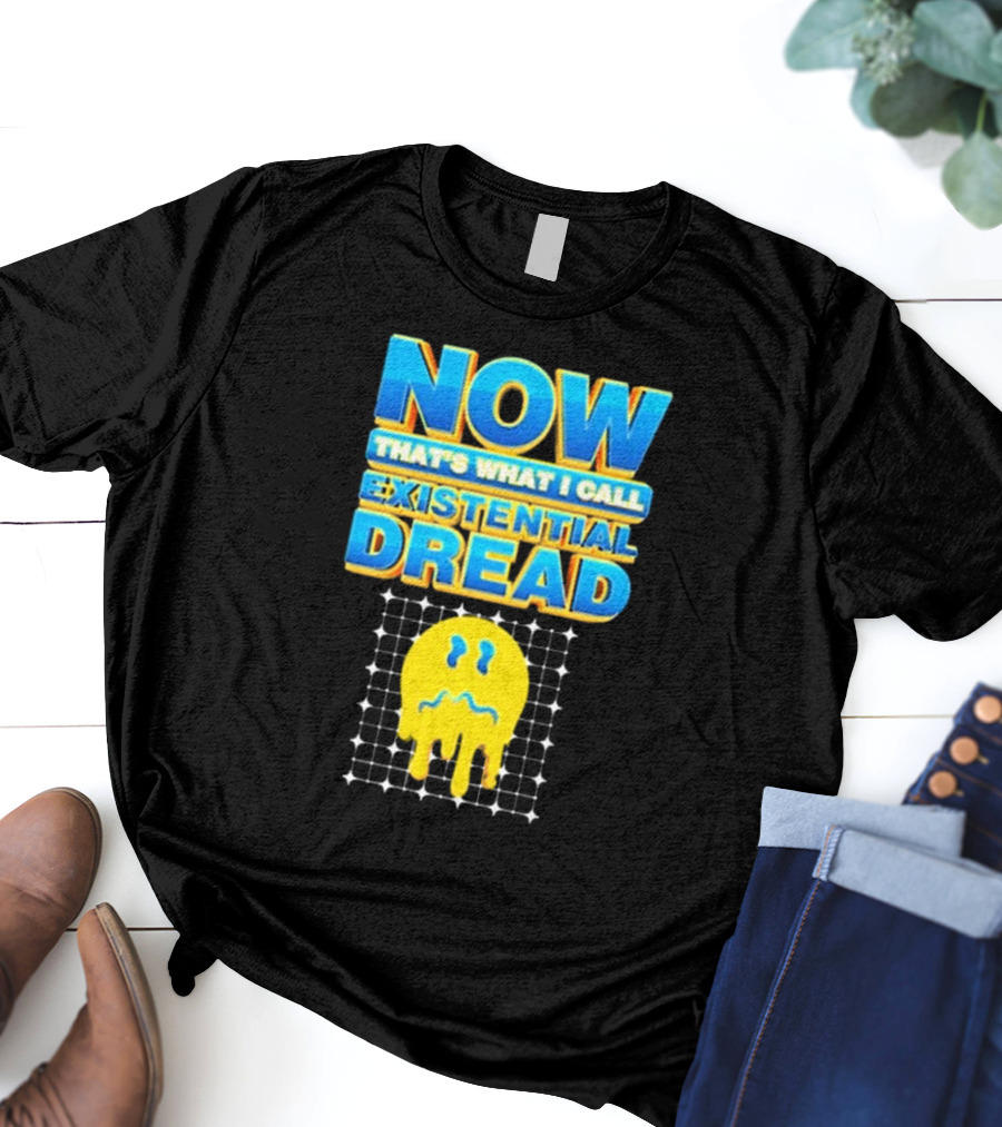 NOW That’s What I Call Existential Dread Melting Emoji Grid T-Shirt