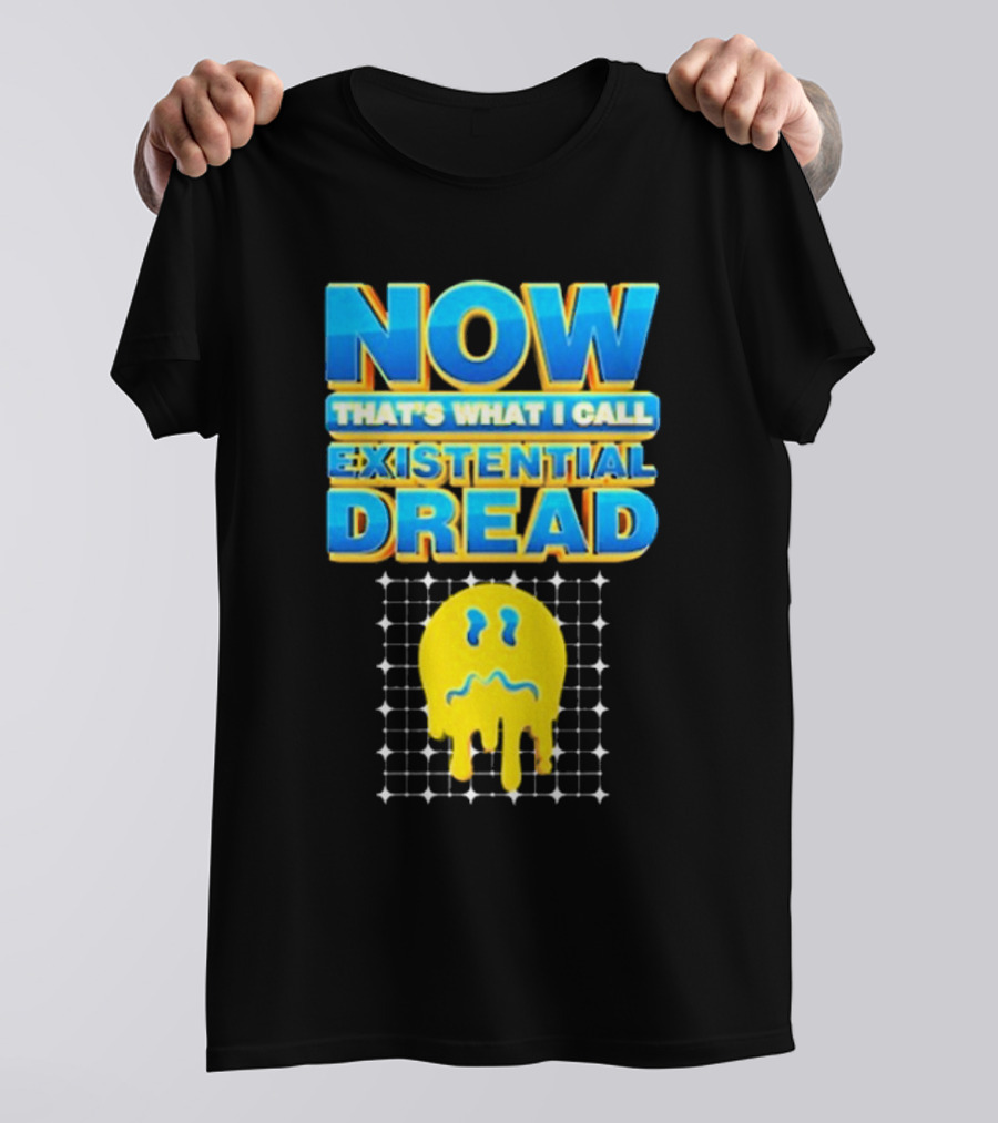 NOW That’s What I Call Existential Dread Melting Emoji Grid T-Shirt