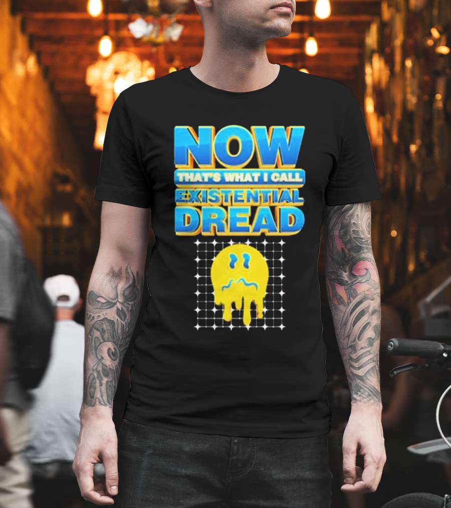 NOW That’s What I Call Existential Dread Melting Emoji Grid T-Shirt