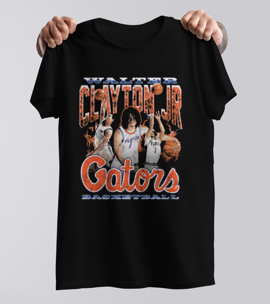 Walter Clayton Jr Florida Gators Basketball 90s T-Shirt