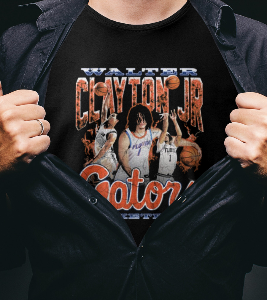 Walter Clayton Jr Florida Gators Basketball 90s T-Shirt