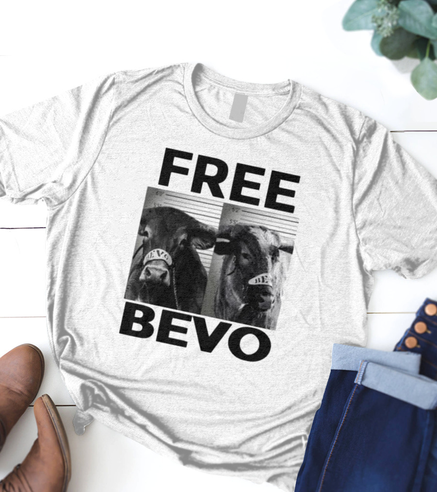 Free Bevo Mugshot Cow With Kyle Umlang T-Shirt