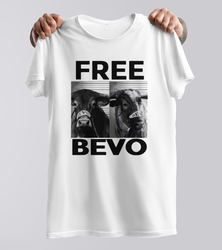 Free Bevo Mugshot Cow With Kyle Umlang T-Shirt