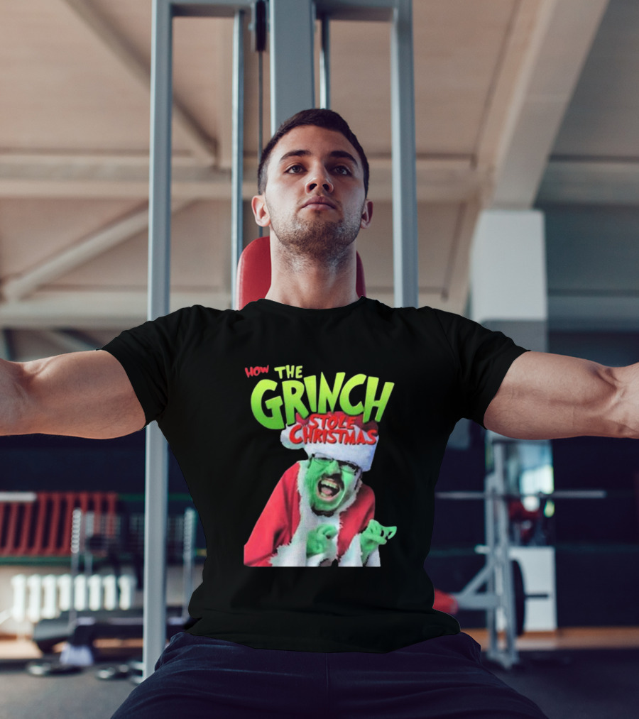 Ricky Berwick How The Grinch Stole Christmas Green Face Santa Costume T-Shirt