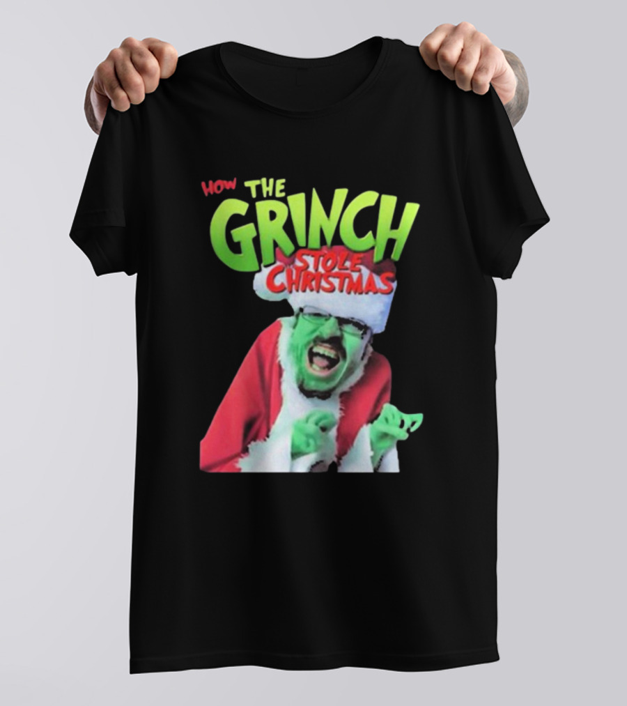 Ricky Berwick How The Grinch Stole Christmas Green Face Santa Costume T-Shirt