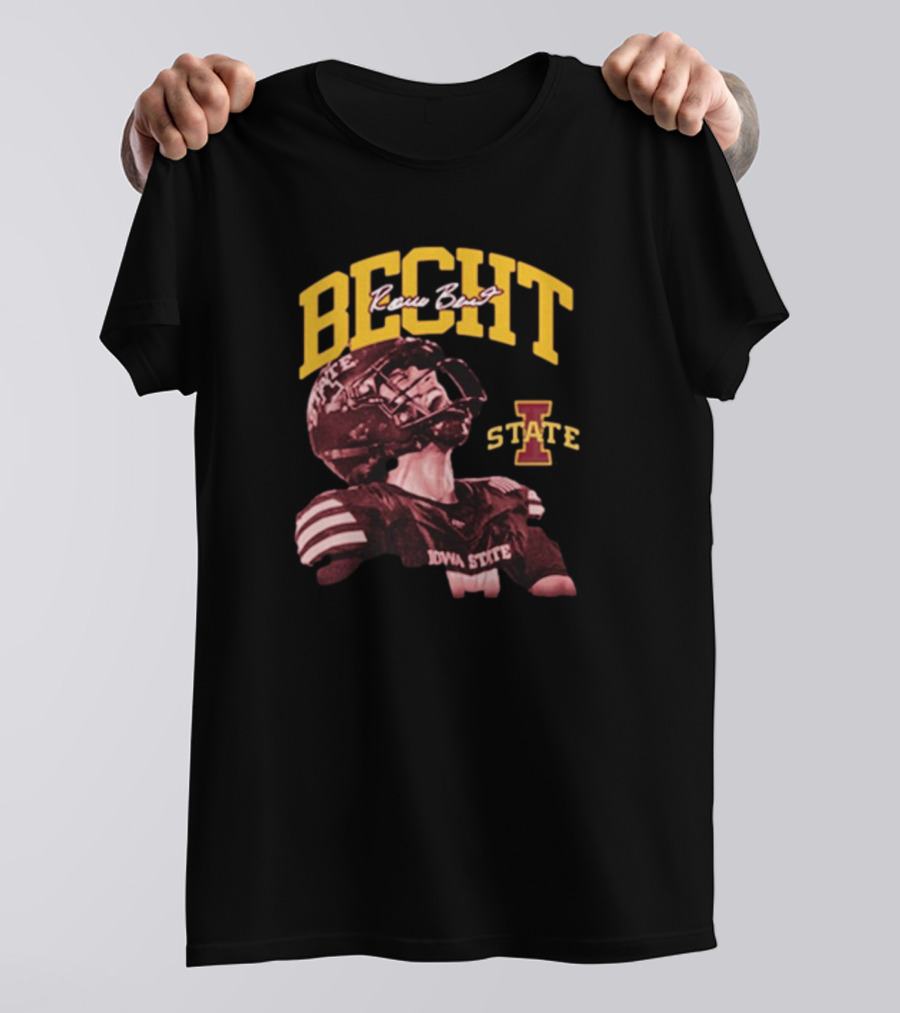 Iowa State Cyclones Rocco Becht Crimson Spotlight Signature T-Shirt