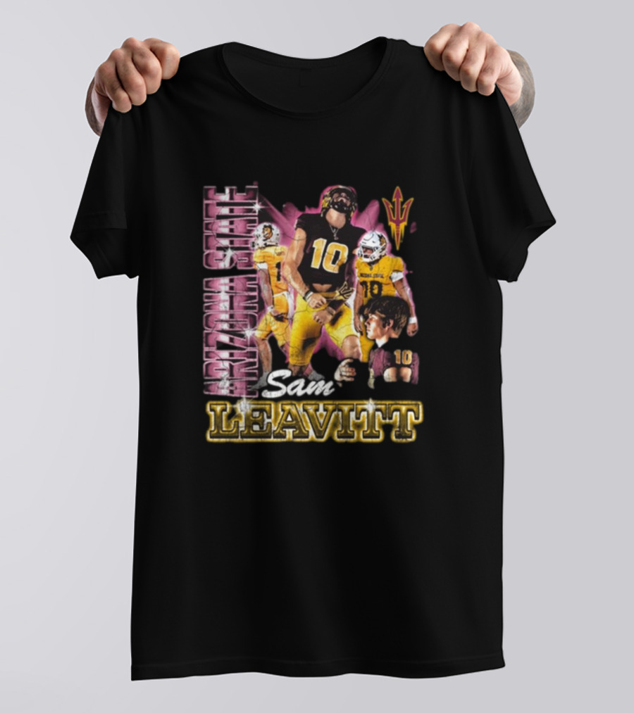 Arizona State Sun Devils Sam Leavitt 90s Football T-Shirt