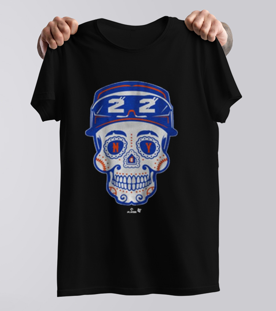 Juan Soto NY Mets Sugar Skull MLB Baseball 2025 Queens T-Shirt