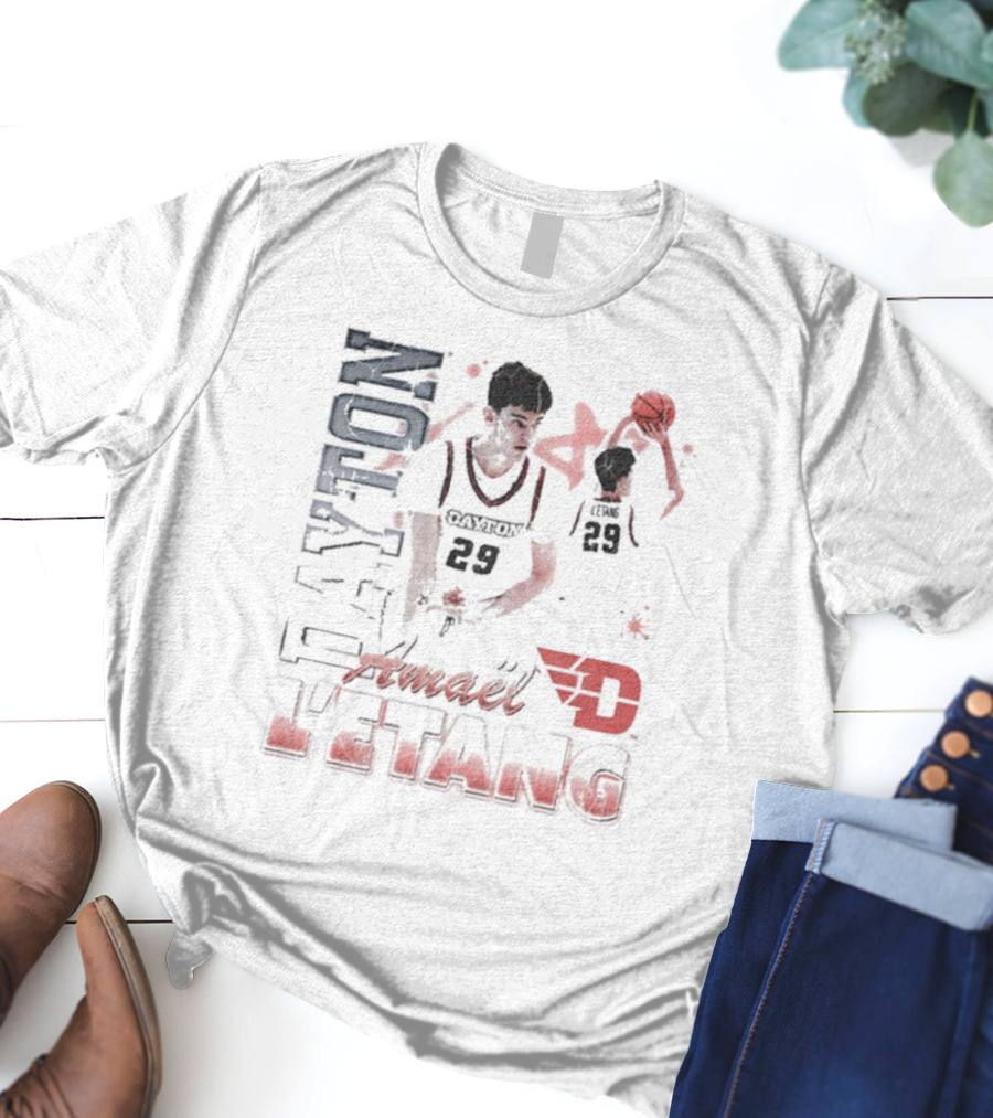 Amael L’Etang Dayton Flyers 29 Basketball 90s Dayton T-Shirt