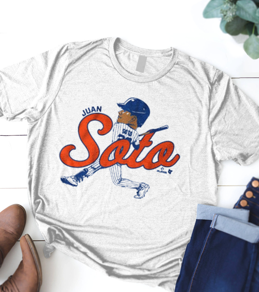 Juan Soto Caricature MLB New York Mets Queens T-Shirt