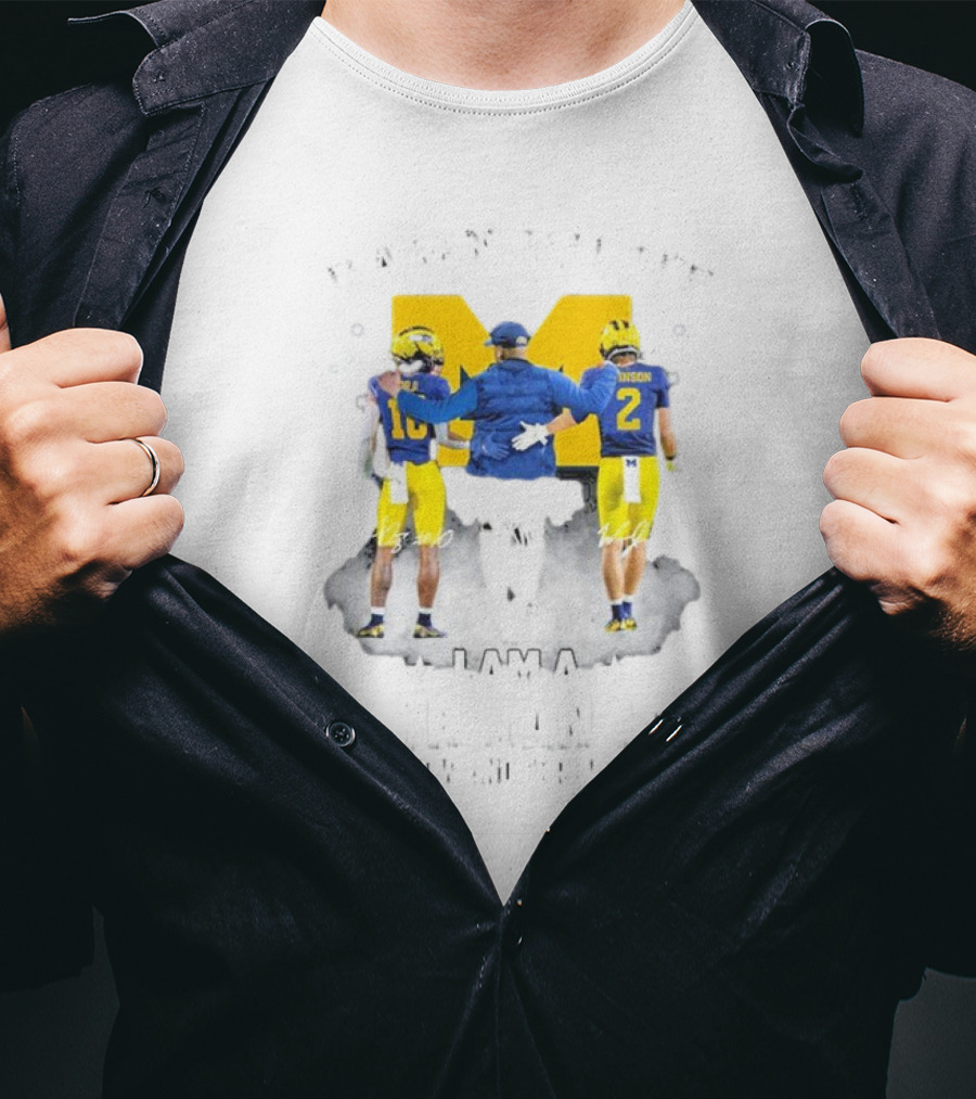 Damn Right I Am A Michigan Wolverines Fan Alex Orji Will Johnson Sherrone Moore Forever T-Shirt