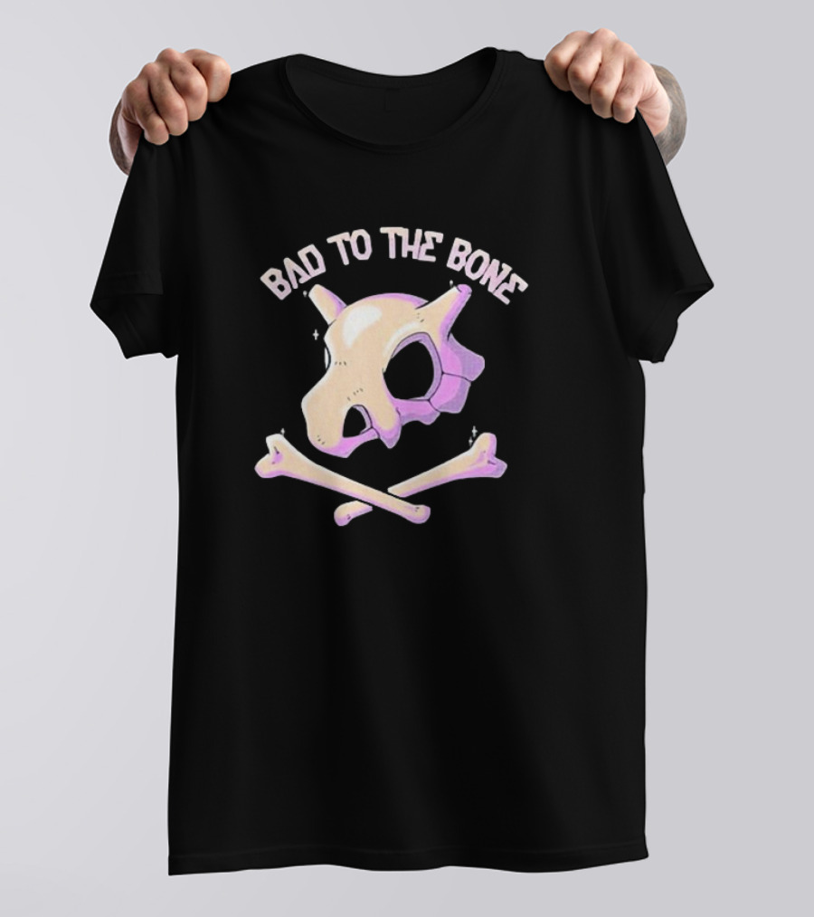 Chad Thegroovylion Bad To The Bone Cubone Skull And Crossbones T-Shirt